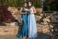 Ball Gown V-neck Tulle Lace Prom Dresses With Appliques Lace