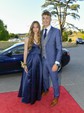 Burgundy Ball Gown V-neck Satin Prom Dresses With Ruched