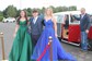 Ball Gown V-neck Tulle Prom Dresses With Appliques