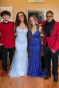 Mermaid Scoop Neck Tulle Prom Dresses With Appliques