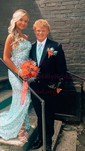 Sheath/Column One Shoulder Sparkly Velvet Sequin Prom Dresses