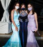Mermaid Scoop Neck Tulle Prom Dresses With Appliques