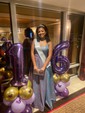 Ball Gown Square Neck Glitter Prom Dresses With Ruched