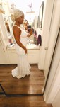 Mermaid V-neck Sparkly Velvet Sequin Backless Prom Dresses