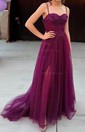 Ball Gown Sweetheart Tulle Corset Prom Dresses With Appliques