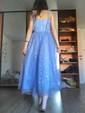 A-line Sweetheart Tulle Prom Dresses With Ruched