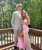Sheath/Column V-neck Sparkly Sequin Prom Dresses With Appliques