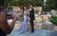 Trumpet/Mermaid Sweep Train V-neck Sequined Prom Dresses