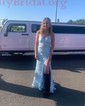 Mermaid V-neck Lace Prom Dresses With Appliques