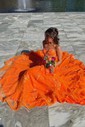 Ball Gown Tulle Strapless Prom Dresses With Appliques