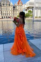 Ball Gown Tulle Strapless Prom Dresses With Appliques