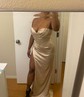Sheath/Column Sweetheart Satin Corset Prom Dresses With Ruched
