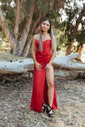 Sheath/Column Sweetheart Satin Corset Prom Dresses With Ruched