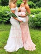 Mermaid Off-the-shoulder Tulle Prom Dresses With Appliques
