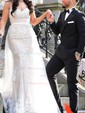 Mermaid Sweetheart Tulle Prom Dresses With Appliques