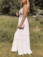 A-line Square Neck Chiffon Prom Dresses With Beading