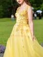 Ball Gown Sweetheart Tulle Prom Dresses With Floral