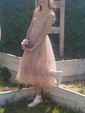 Ball Gown Sweetheart Tulle Prom Dresses With Ruched