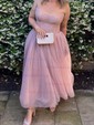 Ball Gown Sweetheart Tulle Prom Dresses With Ruched