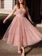 Ball Gown Sweetheart Tulle Prom Dresses With Ruched
