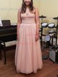 Ball Gown Sweetheart Tulle Prom Dresses With Ruched