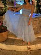A-line Sweetheart Tulle Prom Dresses With Ruched