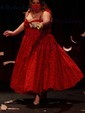 Red Lace Knee-Length Homecoming Dresses