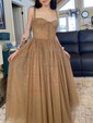 Ball Gown/Princess Ankle-length Square Neckline Tulle Pockets Prom Dresses