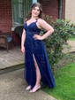 A-line Sweetheart Tulle Corset Prom Dresses With Appliques