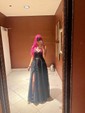 A-line Sweetheart Tulle Corset Prom Dresses With Appliques