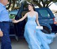 A-line V-neck Floor-length Tulle Prom Dresses With Appliques