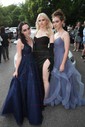 Princess V-neck Tulle Ruffle Prom Dresses