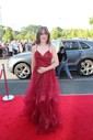 Princess V-neck Tulle Ruffle Prom Dresses