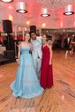 Ball Gown V-neck Sparkly Sequin Prom Dresses