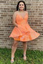 Sparkly Skater Sequin Lace-up Homecoming Dresses