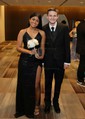 Sheath/Column V-neck Sparkly Sequin Prom Dresses With Ruched