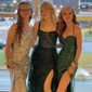 Sheath/Column Sweetheart Satin Corset Prom Dresses With Ruched