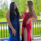 Sheath/Column Sweetheart Satin Corset Prom Dresses With Ruched
