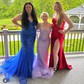Sheath/Column Sweetheart Satin Corset Prom Dresses With Ruched