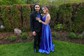 A-line V-neck Satin Prom Dresses With Appliques