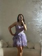 Corset Skater Appliques Tiered Homecoming Dresses
