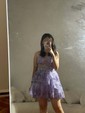 Sparkle Appliques Tiered Mini Dress