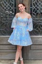 Corset Skater Glitter Sweetheart Homecoming Dresses