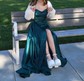 Sheath/Column Off-the-shoulder Satin Prom Dresses With Ruched