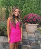 Light Blue Tight Jersey Ruched Homecoming Dresses