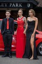 Sheath/Column Sweetheart Satin Corset Prom Dresses With Ruched