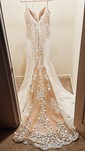 Trumpet/Mermaid Sweetheart Lace Stretch Crepe Court Train Wedding Dresses