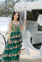 Black Ball Gown Sweetheart Sequin Tiered Prom Dresses