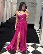 Sparkly A-line Halter Metallic Prom Dresses With Ruched