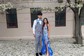 Sheath/Column V-neck Tulle Prom Dresses With Appliques